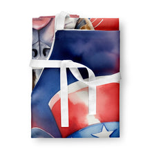Load image into Gallery viewer, French Bulldog Patriotic American Apron – Artist-Designed Kitchen, BBQ &amp; Craft Apron
