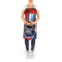 Load image into Gallery viewer, French Bulldog Patriotic American Apron – Artist-Designed Kitchen, BBQ &amp; Craft Apron