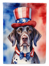 Load image into Gallery viewer, German Shorthaired Pointer Patriotic American House Flag