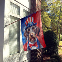 Load image into Gallery viewer, German Wirehaired Pointer Patriotic American House Flag