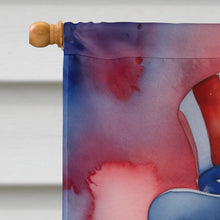 Load image into Gallery viewer, Goldendoodle Patriotic American House Flag