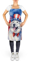 Load image into Gallery viewer, Great Pyrenees Patriotic American Apron – Artist-Designed Kitchen, BBQ &amp; Craft Apron