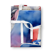 Load image into Gallery viewer, Great Pyrenees Patriotic American Apron – Artist-Designed Kitchen, BBQ &amp; Craft Apron
