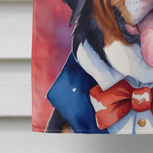 Load image into Gallery viewer, Greater Swiss Mountain Dog Patriotic American House Flag