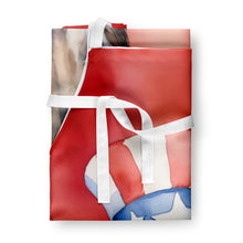 Load image into Gallery viewer, Greyhound Patriotic American Apron – Artist-Designed Kitchen, BBQ &amp; Craft Apron