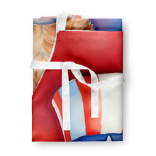 Load image into Gallery viewer, Irish Terrier Patriotic American Apron – Artist-Designed Kitchen, BBQ &amp; Craft Apron