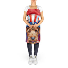 Load image into Gallery viewer, Irish Terrier Patriotic American Apron – Artist-Designed Kitchen, BBQ &amp; Craft Apron