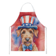 Load image into Gallery viewer, Irish Terrier Patriotic American Apron – Artist-Designed Kitchen, BBQ &amp; Craft Apron