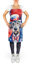 Load image into Gallery viewer, Irish Wolfhound Patriotic American Apron – Artist-Designed Kitchen, BBQ &amp; Craft Apron
