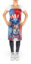 Load image into Gallery viewer, Italian Greyhound Patriotic American Apron – Artist-Designed Kitchen, BBQ &amp; Craft Apron