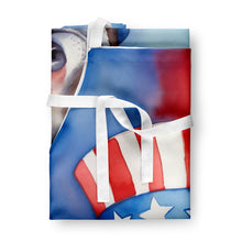 Load image into Gallery viewer, Italian Greyhound Patriotic American Apron – Artist-Designed Kitchen, BBQ &amp; Craft Apron