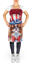 Load image into Gallery viewer, Japanese Chin Patriotic American Apron – Artist-Designed Kitchen, BBQ &amp; Craft Apron