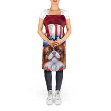 Load image into Gallery viewer, Japanese Chin Patriotic American Apron – Artist-Designed Kitchen, BBQ &amp; Craft Apron