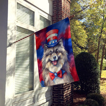 Load image into Gallery viewer, Keeshond Patriotic American House Flag