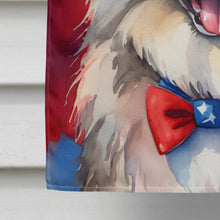 Load image into Gallery viewer, Keeshond Patriotic American House Flag