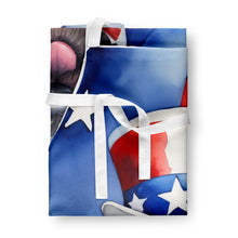 Load image into Gallery viewer, Kerry Blue Terrier Patriotic American Apron – Artist-Designed Kitchen, BBQ &amp; Craft Apron