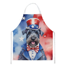 Load image into Gallery viewer, Kerry Blue Terrier Patriotic American Apron – Artist-Designed Kitchen, BBQ &amp; Craft Apron