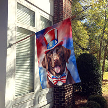 Load image into Gallery viewer, Labrador Retriever Patriotic American House Flag