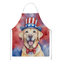 Load image into Gallery viewer, Labrador Retriever Patriotic American Apron – Artist-Designed Kitchen, BBQ &amp; Craft Apron