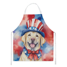 Load image into Gallery viewer, Labrador Retriever Patriotic American Apron – Artist-Designed Kitchen, BBQ &amp; Craft Apron