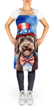 Load image into Gallery viewer, Labradoodle Patriotic American Apron – Artist-Designed Kitchen, BBQ &amp; Craft Apron