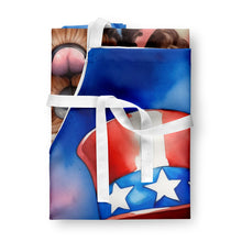 Load image into Gallery viewer, Labradoodle Patriotic American Apron – Artist-Designed Kitchen, BBQ &amp; Craft Apron