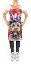 Load image into Gallery viewer, Labradoodle Patriotic American Apron – Artist-Designed Kitchen, BBQ &amp; Craft Apron