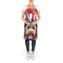 Load image into Gallery viewer, Labradoodle Patriotic American Apron – Artist-Designed Kitchen, BBQ &amp; Craft Apron