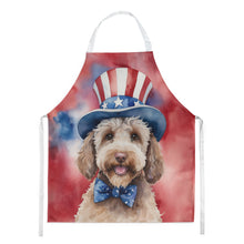 Load image into Gallery viewer, Labradoodle Patriotic American Apron – Artist-Designed Kitchen, BBQ &amp; Craft Apron