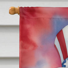 Load image into Gallery viewer, Labradoodle Patriotic American House Flag