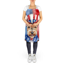 Load image into Gallery viewer, Lakeland Terrier Patriotic American Apron – Artist-Designed Kitchen, BBQ &amp; Craft Apron