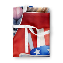 Load image into Gallery viewer, Leonberger Patriotic American Apron – Artist-Designed Kitchen, BBQ &amp; Craft Apron