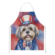 Load image into Gallery viewer, Lhasa Apso Patriotic American Apron – Artist-Designed Kitchen, BBQ &amp; Craft Apron