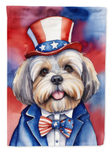 Load image into Gallery viewer, Lhasa Apso Patriotic American House Flag