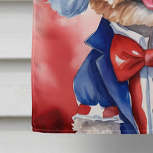 Load image into Gallery viewer, Maltipoo Patriotic American House Flag