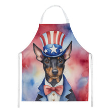 Load image into Gallery viewer, Manchester Terrier Patriotic American Apron – Artist-Designed Kitchen, BBQ &amp; Craft Apron