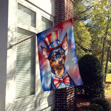 Load image into Gallery viewer, Miniature Pinscher Patriotic American House Flag