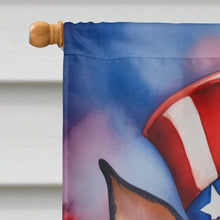 Load image into Gallery viewer, Miniature Pinscher Patriotic American House Flag