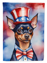 Load image into Gallery viewer, Miniature Pinscher Patriotic American House Flag