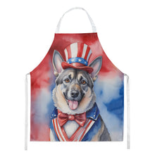 Load image into Gallery viewer, Norwegian Elkhound Patriotic American Apron – Artist-Designed Kitchen, BBQ &amp; Craft Apron
