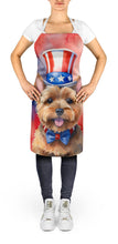 Load image into Gallery viewer, Norwich Terrier Patriotic American Apron – Artist-Designed Kitchen, BBQ &amp; Craft Apron