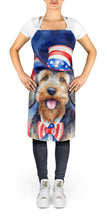 Load image into Gallery viewer, Otterhound Patriotic American Apron – Artist-Designed Kitchen, BBQ &amp; Craft Apron