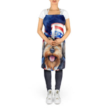 Load image into Gallery viewer, Otterhound Patriotic American Apron – Artist-Designed Kitchen, BBQ &amp; Craft Apron