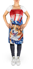 Load image into Gallery viewer, Corgi Patriotic American Apron – Artist-Designed Kitchen, BBQ &amp; Craft Apron