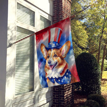 Load image into Gallery viewer, Corgi Patriotic American House Flag