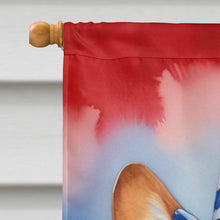 Load image into Gallery viewer, Corgi Patriotic American House Flag