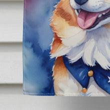 Load image into Gallery viewer, Corgi Patriotic American House Flag