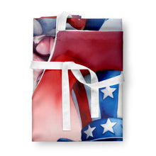 Load image into Gallery viewer, Pit Bull Terrier Patriotic American Apron – Artist-Designed Kitchen, BBQ &amp; Craft Apron