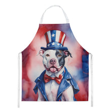 Load image into Gallery viewer, Pit Bull Terrier Patriotic American Apron – Artist-Designed Kitchen, BBQ &amp; Craft Apron