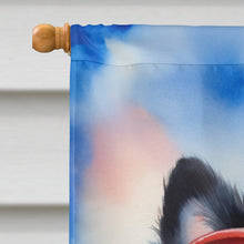 Load image into Gallery viewer, Pomeranian Patriotic American House Flag